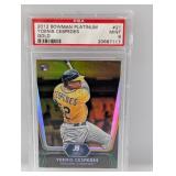 2012 Yoenis Cespedes Bowman Platinum Gold RC PSA 9