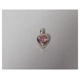 .925 Sterling Silver Pendant W Removable Stone