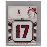 2022 Ohtani Topps Player Jersey Number Medallion