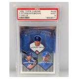 1999 Topps Ch Stenson Brown Vernon Wells RC PSA 9