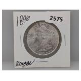 1896 90% Silv Morgan $1 Dollar