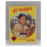 1959 Topps Gil Hodges #270 Corners/Edges