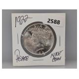 1922 90% Silv Peace $1 Dollar