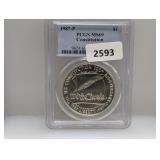 PCGS 1987-P MS69 Constitution $1