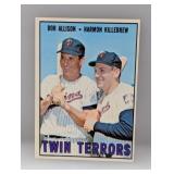 1967 Topps Baseball Twin Terrors HOF Corners/Edges