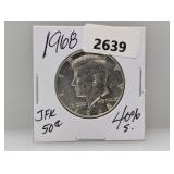 1968 40% Silv JFK Half $1 Dollar