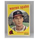 1959 Topps #40 Warren Spahn HOF Corners/Edges