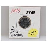 1943 German 1 Reichs pfennig