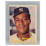 1957 Topps Elston Howard #82 Damage