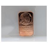 1oz .999 Copper Buffalo Bar