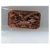 1oz .999 Copper 1 Dollar Bar