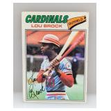 1977 Topps Lou Brock 355 Corners/Edges/Surface