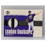 2003 UD Leading Swatches Randy Johnson Relic Edges