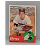 1963 Topps 471 Ken Retzer Senators Corners/Edges