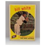 1959 Topps Bill White Rookie Corners/Edges/Stain