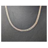 24" .925 Sterl Diamond Cut Chain Necklace