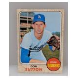 1968 Topps Baseball Don Sutton HOF Surface/Corners
