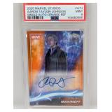 2025 Marvel Topps Ch Taylor-Johnson Auto /25 PSA 9