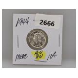 1944 AU/BU 90% Silv Mercury Dime