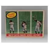 1959 Topps Mays Catch HOF Crease/Corners/Stains
