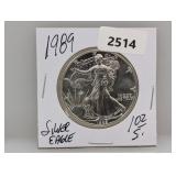 1989 1oz .999 Silv Eagle $1 Dollar