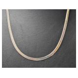 24" .925 Sterl Herringbone Chain Necklace