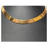 16" Vermeil/.925 Sterl Herringbone Chain Necklace