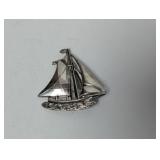 .925 Sterl Sailboat Brooch