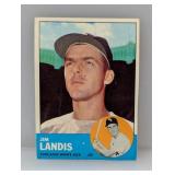 1963 Topps Semi HN Jim Landis White Sox Corners