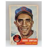 1953 Topps Harry Simpson, Former Negro League Dmg