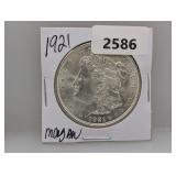 1921 90% Silv Morgan $1 Dollar