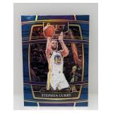 2021-22 Curry Prizm Blue Retail Silver Prizm