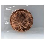 1oz .999 Copper Buffalo Round