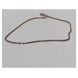 10" .925 Sterl Twisted Chain Bracelet