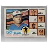 1973 Topps Braves Field Leaders Mathews HOF C/E/S