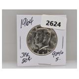1964 90% Silv JFK Half $1 Dollar