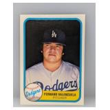 1981 Fernando Valenzuela Fleer RC #140