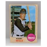 1968 Topps Maury Wills 1962 NL MVP 175 Corners