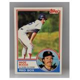 1983 Topps Wade Boggs #498 Corners/Edges/Stain
