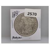 1881-O 90% Silv Morgan $1 Dollar