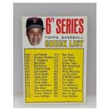 1967 Topps MARICHAL CHECKLIST UNCH Corner/Edge