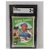 1959 Topps Ernie Banks #350 SGC 2