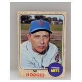 1968 Topps Baseball Gil Hodges HOF 27 Corners