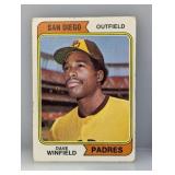 1974 Topps Dave Winfield (RC) #456 Damage