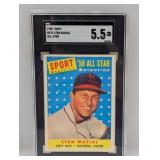 Stan Musial [All Star] #476ï¿½1958 Topps SGC 5.5