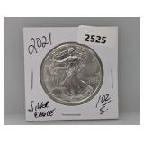 2021 1oz .999 Silv Eagle $1 Dollar