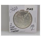 2023 1oz .999 Silv Mexico 1 Onza Libertad