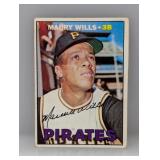 1967 Topps Maury Wills Pirates Corners/Edges/Stain