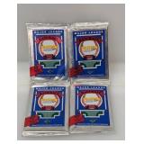 (4) 1989 UD CC Low Series Foil Pack Sealed