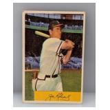 1954 Bowman Joe Adcock #96 Milwaukee Braves Damage